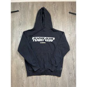 Flight Club Mens Black Pullover Hoodie M‎ Sneaker Store Official Athl Dept Y2K
